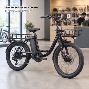 Vélos cargo électriques de la série Dealer, vélos utilitaires urbains avec batterie amovible 36V et freins hydrauliques pour la vente au détail - Product Image 1
