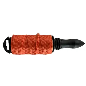 100m Twisted Orange Nylon Mason Line #18 Retractable Reel Premium Packaging Rope