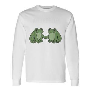 T-shirt a maniche lunghe I Am Frogtifa con design a forma di rana verde, abbigliamento unisex - Product Image 1