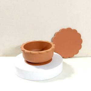 Tapa Forma De León Diseño único Lindo OEM/ODM Marca personalizada Succión de silicona ecológica para bebés - Product Image 4