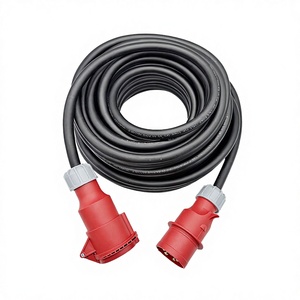 Câble d'extension industriel robuste de 50 m, 32 A, IP44, pour <span class=keywords><strong>extérieur</strong></span>, en caoutchouc, certifié CE ROHS, conducteur en cuivre de classe 5 pour - Product Image 5