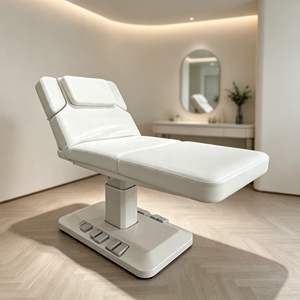 Electric Facial <b>Bed</b> Aesthetic Treatment Couch Height Adjustable Beauty Salon <b>Bed</b> Medical Tattoo Massage <b>Bed</b> with <b>LED</b> Light Base - Product Image 3