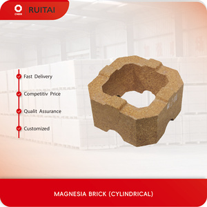 Bloques de ladrillo de arcilla de fuego de magnesia fundida sin cromo de alta calidad, hornos MGO de mullita de alúmina, refractario de soldadura de corte personalizable - Product Image 2