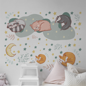 Personnalisable <span class=keywords><strong>Licorne</strong></span> Rêve Thème Adhésif Amovible Impression Décalque PVC Étanche Maquette Décoration de La Maison Autocollant <span class=keywords><strong>Mural</strong></span> pour Chambre d'Enfants - Product Image 4