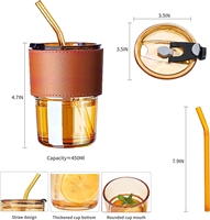 DAJI HYDRO vente en gros Double tasse à boire logo imprimé tasse à eau en verre avec couvercle en bambou cadeau d'activité verres ménagers