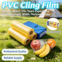 Film alimentaire en PVC de qualité alimentaire, rouleau jumbo, anti-buée, pour emballage de légumes frais en supermarché