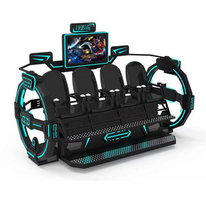 Simulateur de réalité virtuelle 9D de haute qualité pour parc d'attractions, cinéma à mouvement 4 places, jeu de réalité virtuelle - Product Image 1