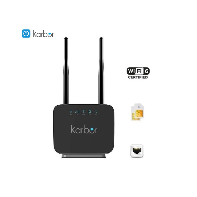 Karbor 4g Wifi Router with Sim Slot  Outdoor Antenna Router Router Wireless Rj11 Port Home Use WAN/LAN Wifi for Home