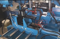 Scie à ruban à coupe automatique pour métal cnc double colonne horizontale prix de la machine à scier à ruban GHS4228/4235