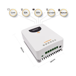 Lifepo4 20A 60a 40a 30a 12v 12v 48VソーラーチャージコントローラーホームエネルギーシステムMPPTトラッカーバッテリーチャージレギュレーター - Product Image 5