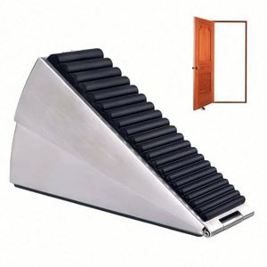 Heavy Duty Spring-Loaded 304 Stainless Steel Door <b>Stopper</b>-Adjustable Door Stop Wedge Bottom Door Tall <b>Draft</b> Blocker Decorative - Product Image 5