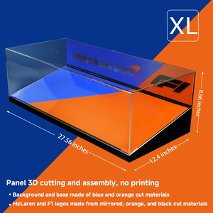 Tùy chỉnh 1/8/24/36/64 cao minh bạch Xe mô hình <span class=keywords><strong>Acrylic</strong></span> hiển thị hộp bụi che <span class=keywords><strong>Acrylic</strong></span> Hộp - Product Image 2