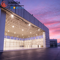 Hangar d'avion préfabriqué en acier résistant aux intempéries, kit de construction en acier pour hangars d'avions privés et commerciaux