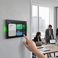 Pantalla LED para Tablet PC de Montaje en Pared, Indicador de Color, Sensor de Temperatura, Pantalla de Horarios para Sala de Reuniones, Pantalla NFC Táctil, CE FCC
