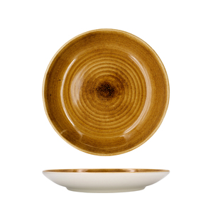 Piatto Rustico a Spirale Hondo 23cm Marrone - Piatti e Stoviglie - Product Image 2