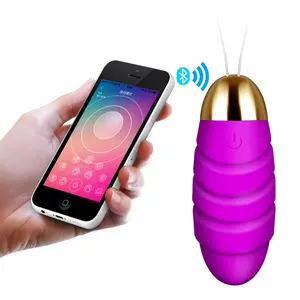 Waterproof APP Remote Control Mini Single Rechargeable Eggs Vibrator Sex Toy For Woman With Phone App Egg Wireless Vibrating Bul