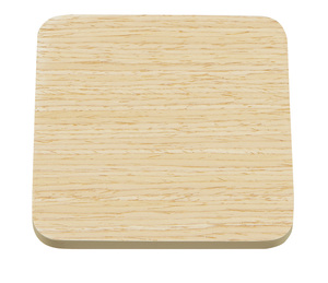 Sous-verre en bois, 9×9 cm, carré (placage bois naturel / finition uréthane) – Pour cafés, restaurants, izakayas, bars, invités - Product Image 5