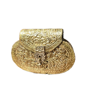 Nouvelle pochette de soirée scintillante en laiton à motif bonbon avec chaîne diamantée et doublure en polyester pour femme – Tendance - Product Image 1