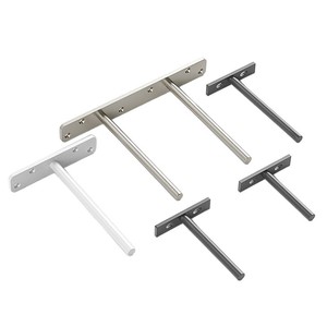 <b>Shelf</b> Support T-Shaped Concealed Fixing <b>Bracket</b> Cold-Rolled Steel Wall Mounted Modern Simple Durable - Product Image 1