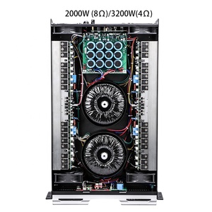 CA <span class=keywords><strong>100</strong></span> Amplificatore Professionale di Alta Qualità a Doppio Trasformatore 2 Canali 3U Grande Potenza 2CH*2500 <span class=keywords><strong>Watt</strong></span> per <span class=keywords><strong>Subwoofer</strong></span> da 18/21 Pollici - Product Image 3