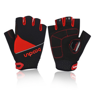 Gants de cyclisme Boton, demi-doigts, noir et blanc, respirants, pour sports de plein air, gants de vélo, unisexe, taille adulte M L XL - Product Image 3