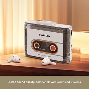 PANDA 6508 giocatore singolo retrò per Bluetooth Walkman <span class=keywords><strong>lettore</strong></span> di <span class=keywords><strong>Cassette</strong></span> <span class=keywords><strong>Stereo</strong></span> portatile <span class=keywords><strong>con</strong></span> guscio trasparente - Product Image 3