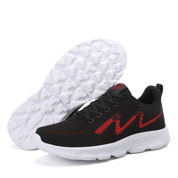 Chaussures De sport en maille respirante pour hommes, livraison rapide, fabriqué en Oem, marque privée, chaussures décontractées noires bon marché, Zapatos De Hombre