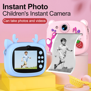 Appareil <span class=keywords><strong>photo</strong></span> numérique <span class=keywords><strong>instantané</strong></span> multifonctionnel pour enfants avec filtres graffiti et cadres, jouet créatif pour l'apprentissage artistique et le développement - Product Image 4