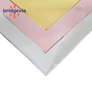 3mm Eco-Friendly <b>Mirror</b> Acrylic Sheet with Cutting Service <b>Rose</b> <b>Gold</b> and Silver 4x8ft for Photography Studios - Product Image 1
