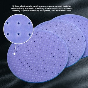 Discos de Lijado de Esponja de Óxido de Aluminio de 6 Pulgadas con Múltiples Orificios, Abrasivo Ultra Suave con Tecnología Antiobstrucción |   Personalización de Fábrica - Product Image 4