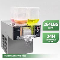 DAWNTECH Vierkleuren Sneeuw IJs Vlokkenmachine voor Bingsu Catering RVS Energiezuinig Certificaat Fruit & Melk Geschikt
