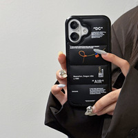 Coque de téléphone de marque culturelle pour Apple 17 16 15 Pro Max, e-commerce transfrontalier, 14 13, vêtements décontractés pour couples, coque pour iPhone