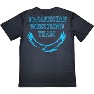 2025 Op maat gemaakte gebreide worstelset voor heren, T-shirts + shorts, volledige sublimatie, 2-delige set, Kazachstan Internationaal - Product Image 4