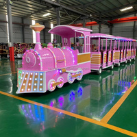 Train électrique sans rail de couleur personnalisée |   Manège commercial pour centres commerciaux et parcs