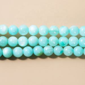 Round Handmade Gemstone Shell Pearl <b>Beaded</b> for <b>Men</b> Women <b>Bracelet</b> - Product Image 4