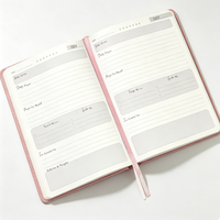 Cuaderno de Oración y Devoción Personalizado, Elegante, de Cartón Rosa, con Impresión Digital en Relieve, Tapa Dura, Papel Artístico