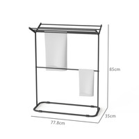 Étagère à serviettes pliable de qualité supérieure pour balcon domestique, support mural robuste pour chambre à coucher