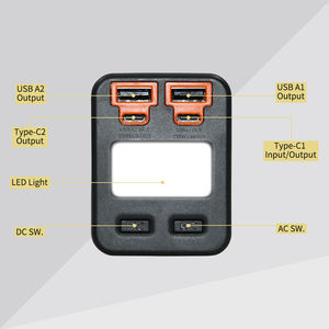 Stasiun daya cadangan portabel kapasitas tinggi, Bank daya Laptop pengisian cepat dengan Panel surya dan pengontrol MPPT sumber mobil - Product Image 3