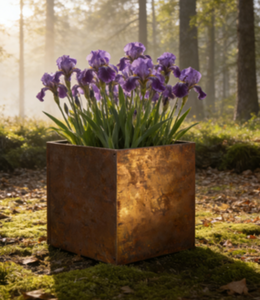 Bac à plantes surélevé en acier résistant aux intempéries, finition rouille, pour jardin potager - Product Image 4