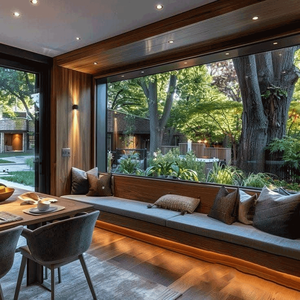 Fenêtre panoramique moderne de luxe à cadre fin en aluminium, insonorisée, à double vitrage, à vue fixe pour villa résidentielle - Product Image 2