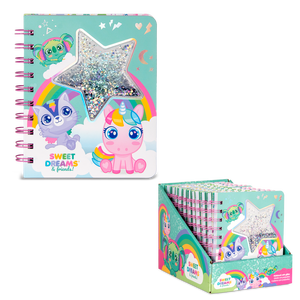 Quaderno con glitter fluttuanti Sweet Dreams - Product Image 1