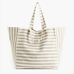 Eco Chic algodón orgánico lona <span class=keywords><strong>Shopper</strong></span> Tote estilo de moda con asa de cuerda logotipo personalizado - Product Image 1
