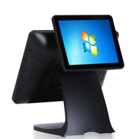 Pantalla táctil de 15 pulgadas, sistema pos, monitor de ordenador, caja registradora, todo en uno