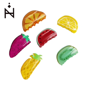 Fermagli per capelli Kt Fruit Series 8 cm in plastica con design a cartoni animati per donne e ragazze - Product Image 3