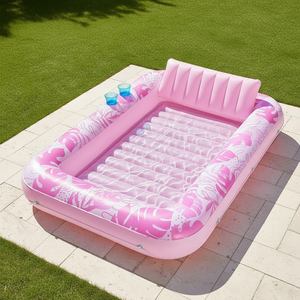 Transat gonflable en PVC avec oreiller pour bronzer et se détendre sur l'eau - Product Image 2