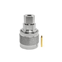 Adaptateur RF mâle N WODF, fourni par l'usine, connecteur coaxial en alliage de cuivre plaqué argent 0-18G pour câble coaxial 3507