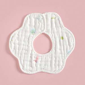 In Stock Solid Color <b>Baby</b> Bibs Six Layers <b>Muslin</b> Cotton and Burp Clothes Organic Cotton for <b>Baby</b> Bibs Boy - Product Image 1