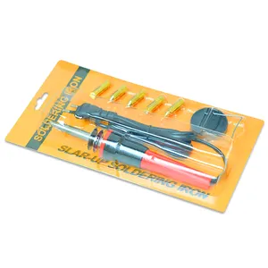 Kit d'outils <span class=keywords><strong>de</strong></span> pyrogravure sur bois 7 pièces pour pyrographie, gaufrage et sculpture avec 5 embouts <span class=keywords><strong>de</strong></span> rechange - Product Image 1