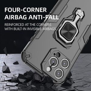 Cover posteriore con cavalletto ad anello magnetico per <span class=keywords><strong>iPhone</strong></span> 16E 15 <span class=keywords><strong>14</strong></span> 13 <span class=keywords><strong>accessori</strong></span> per telefoni cellulari antiurto per Samsung S25 Edge - Product Image 5