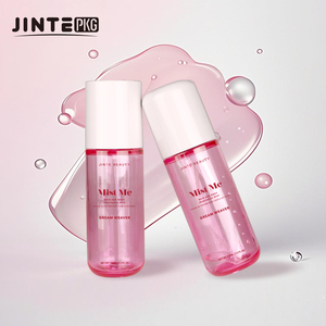 Flaconi <span class=keywords><strong>Spray</strong></span> Lusso Popolari in Plastica da 60ml 100ml 150ml <span class=keywords><strong>per</strong></span> Corpo e Capelli, Trasparenti Rosa in PETG PET con Tappo e <span class=keywords><strong>Fondo</strong></span> Rotondi - Product Image 1